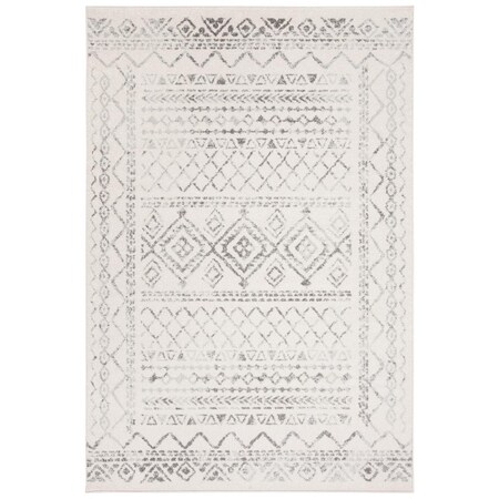 Safavieh 2 x 11 ft. Tulum Power Loomed Rectangle Area Rug Ivory & Grey TUL268A-211